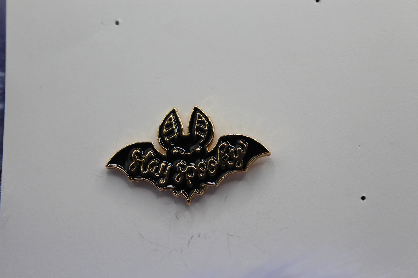 Stay Spooky Bat Pin