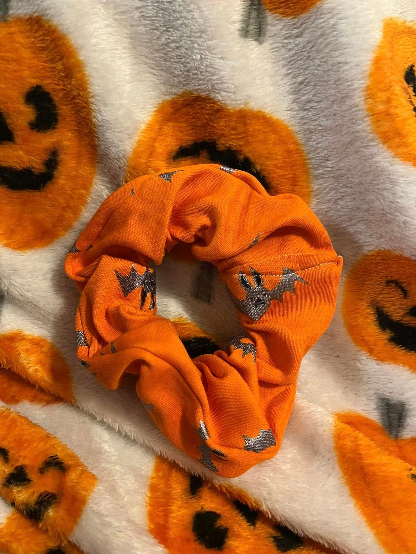 Halloween Bat Scrunchie