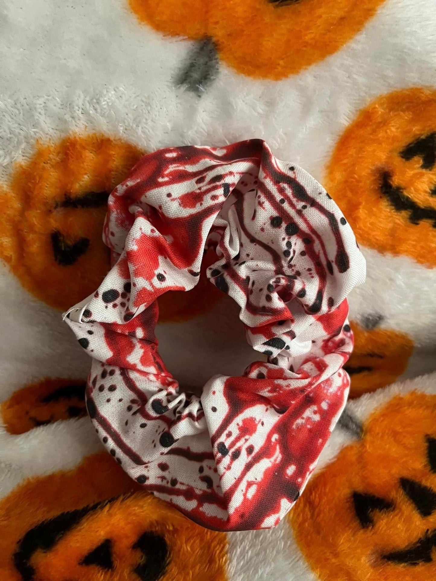 Blood Splatter Scrunchie