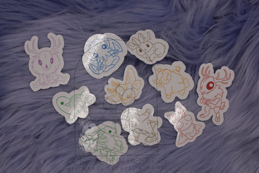 Pack of 10 Cryptid Stickers