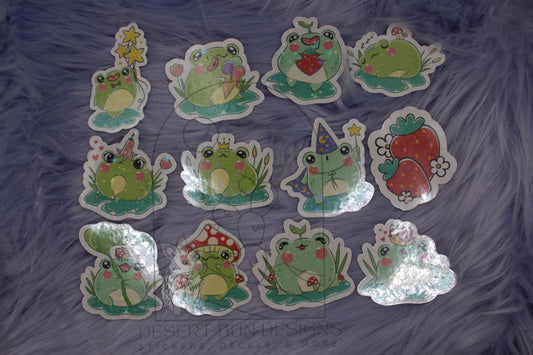 Cute Frog Sticker Pack