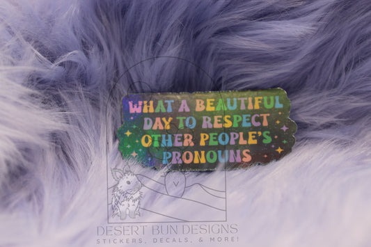 Respect Pronouns